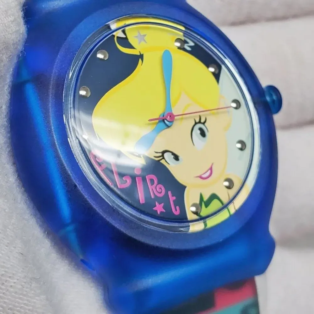 Disney Tinker Bell Snap Watch Flirt Blue